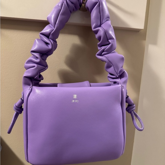 JW PEI Purple Crossbody Bag with Ruched Handle - Picture 1 of 2